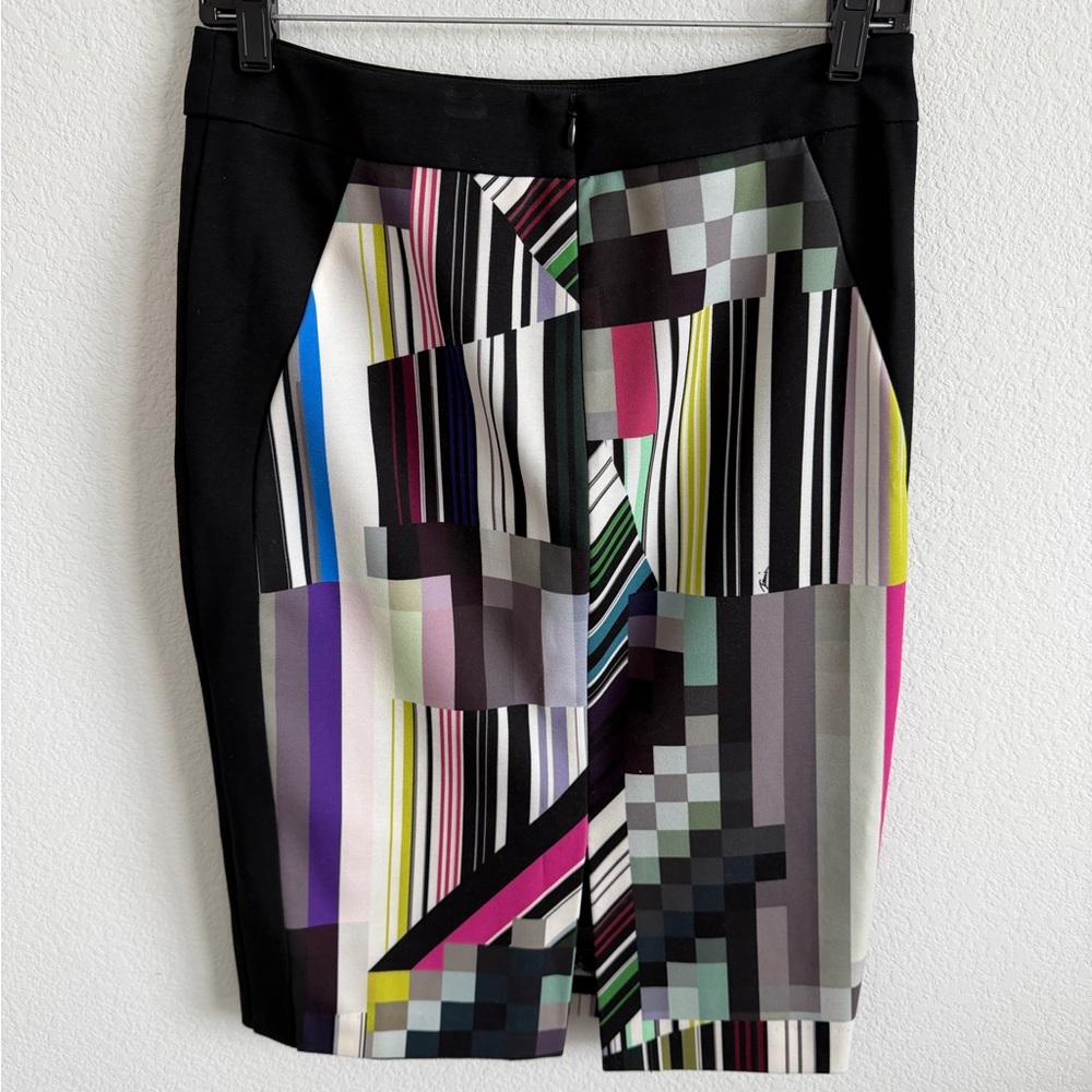 Trina Turk Multicolor Geometric Pencil Skirt